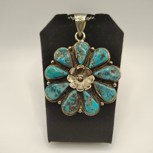 Handmade Turquoise Flower