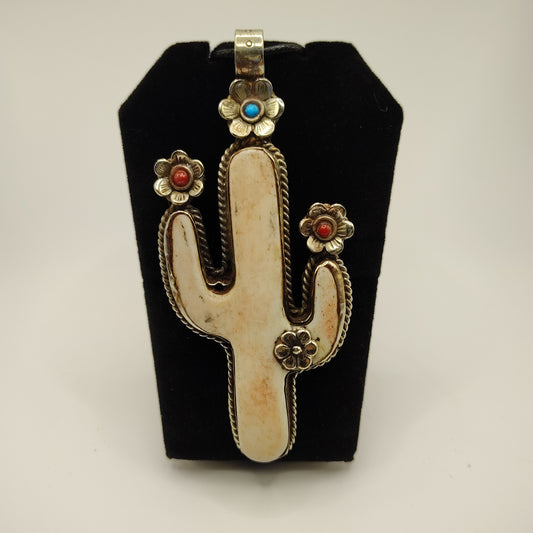 Bone cactus with flowers